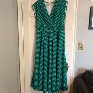 Full length fish pattern dress